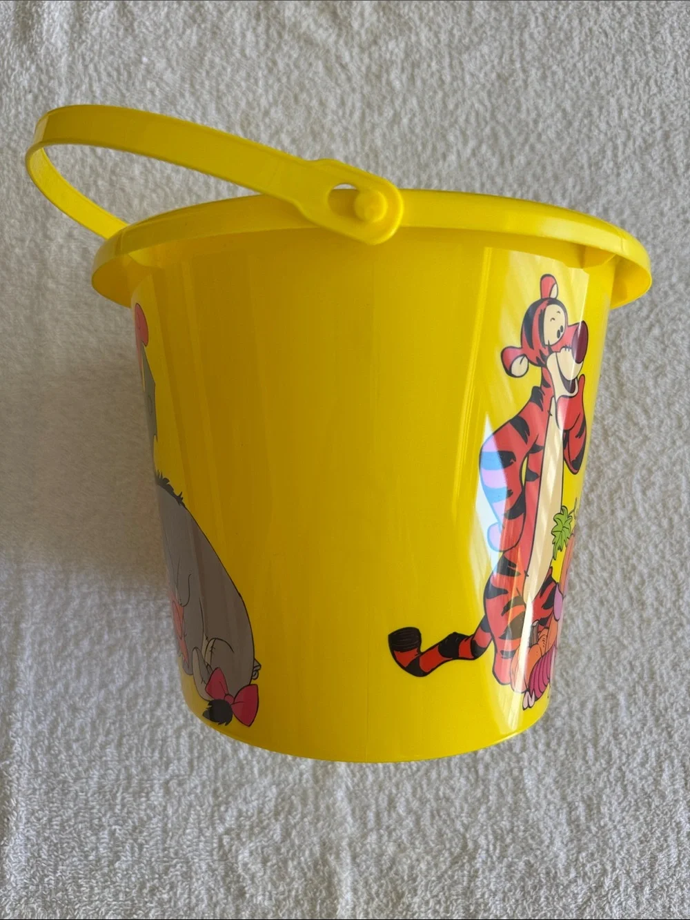 Disney Yellow Winnie the Pooh Halloween Candy Bucket with Tigger, Pooh & Friends